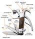 Мультитул Neo Tools, 13в1, молоток, плоскогубці, гайкогубці, кусачки, цвяходер, викрутки 2хSL і PH, пилка, напилок, два ножі, консервний ніж, чохол (63-113)