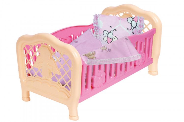 Кроватка для куклы 4494TXK с постельным бельем Розовая (4494TXK(Pink)) 4494TXK(Pink) фото