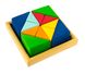 Конструктор деревянный-Разноцветный треугольник Nic NIC523345