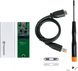 Корпус для SSD SATA M.2 2280 Transcend USB 3.1 Gen 1 Metal Silver (TS-CM80S)