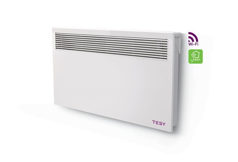 Конвектор электрический TESY CN 051 200 EI CLOUD W 2000 Вт, 24 м2, IP24, электр. упр-ние, программатор 24/7, Wi-Fi, без ножек (305740) 305740 фото