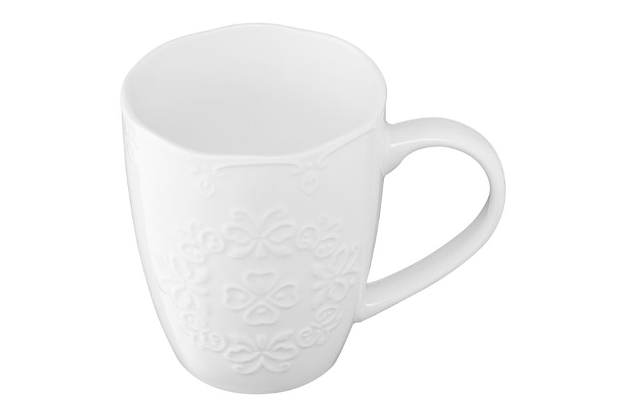 Чашка Ardesto Barocco, 330 мл, біла, порцеляна (AR3458W) AR3458W фото