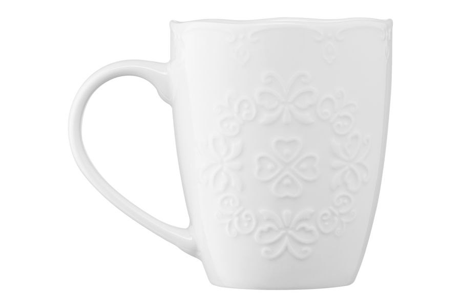 Чашка Ardesto Barocco, 330 мл, біла, порцеляна (AR3458W) AR3458W фото