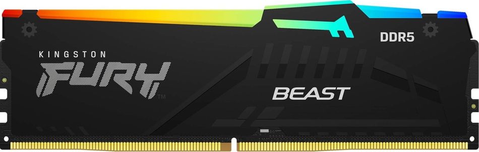 Пам'ять ПК Kingston DDR5 32GB KIT (16GBx2) 5600 FURY Beast RGB (KF556C40BBAK2-32) KF556C40BBAK2-32 фото