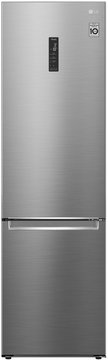Холодильник LG с нижн. мороз., 203x60х68, холод.отд.-277л, мороз.отд.-107л, 2дв., А++, NF, инв., диспл снаружи, зона св-ти, Metal Fresh, стальной GW-B509SAUM GW-B509SMUM фото