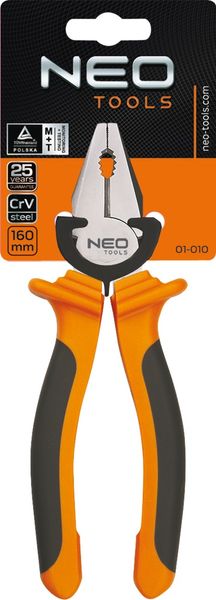 Плоскогубці комбіновані Neo Tools, 160мм, CrV (01-010) 01-010 фото