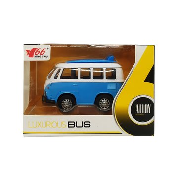 Дитячий металевий автобус Bambi MY66-Q1215 інерційний Блакитний (MY66-Q1215(Light Blue)) MY66-Q1215(Light Blue) фото