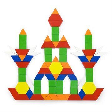 Дерев'яний ігровий набір Viga Toys Кольорова мозаїка, 250 ел. (50065) 50065 фото