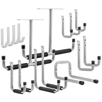 Крючки Neo Tools, универсальные, набор 16шт, алюминий, в комплекте винты и дюбеля (84-143) 84-143 фото