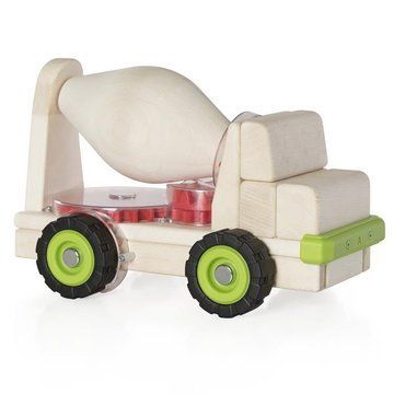 Велика машинка Guidecraft Block Science Trucks Бетонозмішувач дерев'яний 38 см (G7530) G7530 фото