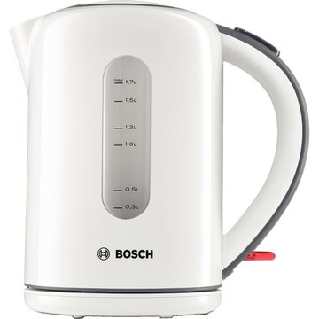 Електрочайник Bosch, 1.7л, пластик, білий з сірим (TWK7601) TWK7601 фото