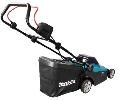 Газонокосилка аккумуляторная Makita , LXT 36В(18+18В) 2х4Ач, 38см, 40л, 25-75мм, до 540 м.кв, 14.5кг, без АКБ и ЗП (DLM382CM2) DLM382CM2 фото