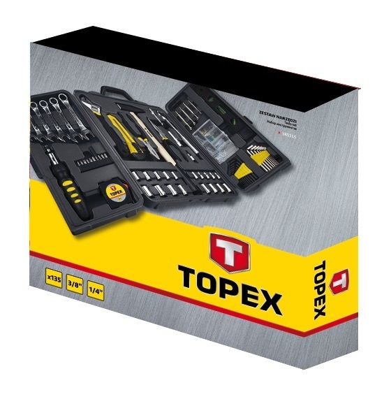 Набір інструменту TOPEX, універсальний, 135 од., кейс 38D215 фото