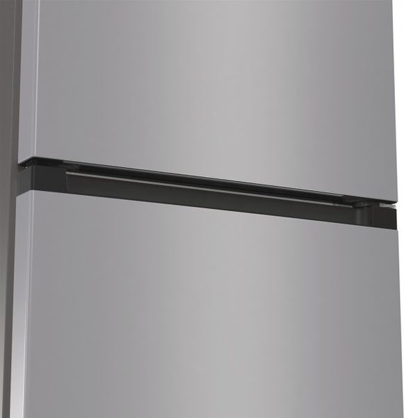 Холодильник з нижн. мороз. камерою Gorenje, 185х60х60см, 2 двері, 203( 99)л, А+, NoFrost+ , Зона св-ті, Внутр. Диспл, нерж (NRK6191EXL4) NRK6191EXL4 фото