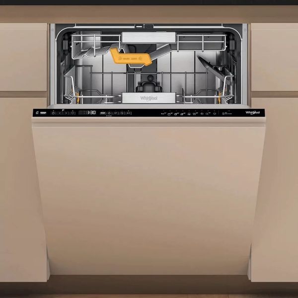 Посудомийна машина Whirlpool вбудовувана, 14компл., A+++, 60см, дисплей, 3й кошик, білий (W8IHP42L) W8IHP42L фото