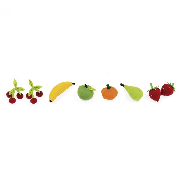 Игровой набор-Корзина с фруктами (8 эл.) Janod J06577 - Уцінка J06577 фото
