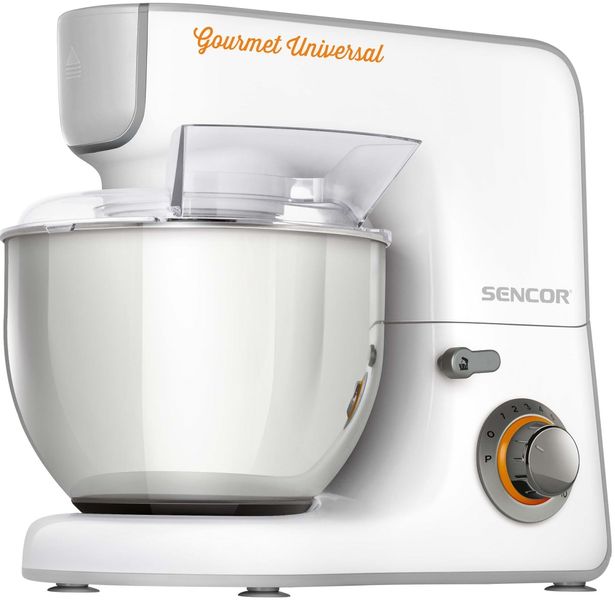 Кухонная машина Sencor STM37ХХ, 1000Вт, чаша-металл, корпус-пластик, насадок-19, белый STM3700WH фото