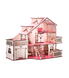 Детский кукольный дом с гаражом В011 и подсветкой Кукольный дом с гаражом и подсветкой 57х27х35 В011 (B011)