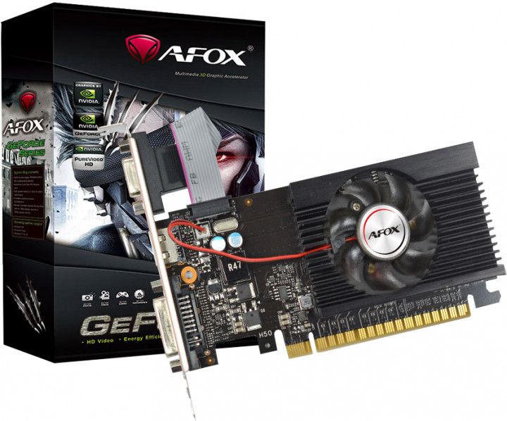 Видеокарта AFOX Geforce GT 710 2GB GDDR3 LP fan (AF710-2048D3L5-V3) AF710-2048D3L5-V3 фото