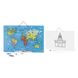 Пазл магнитный Viga Toys Карта мира с маркерной доской на английском (44508EN)