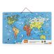 Пазл магнитный Viga Toys Карта мира с маркерной доской на английском (44508EN)