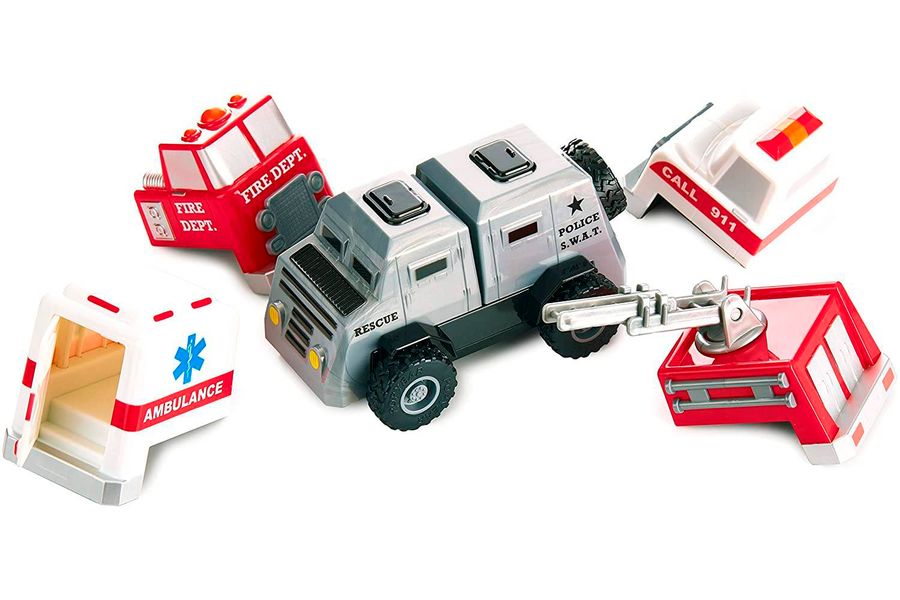 Детский конструктор Popular Playthings машинка (полиция, скорая помощь, пожарная) PPT-60402 фото