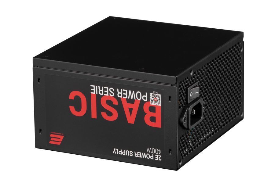 Блок питания 2E Basic Power (400W), 80%, 120mm, 1xMB 24pin(20+4), 1xCPU 8pin(4+4), 3xMolex, 4xSATA, 1xPCIe 8pin(6+2) (2E-BP400-120APFC) 2E-BP400-120APFC фото