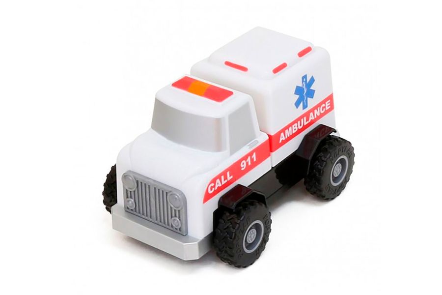 Конструктор для маленьких POPULAR Playthings Build-a-Truck Rescue рятувальні машинки (швидка, пожежна, поліція) PPT-60402 фото