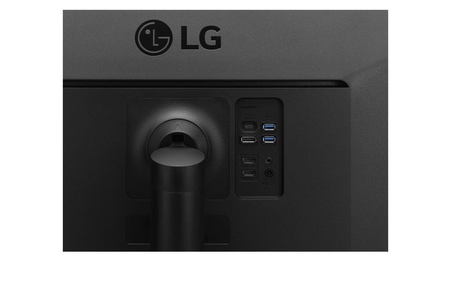 Монитор LG 35" 2xHDMI, DP, USB-C, MM, VA, 3440x1440, 21:9, sRGB 99%, CURVED, FreeSync, HAS, HDR10 (35WN75C-B) 35WN75C-B фото