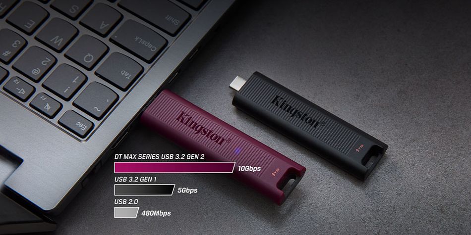 Накопичувач Kingston 256GB USB 3.2 Type-A Gen 2 DT Max (DTMAXA/256GB) DTMAXA/256GB фото