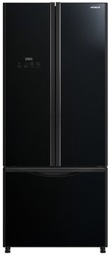 Холодильник Hitachi багатодверний, 180x75х76, холод.відд.-345л, мороз.відд.-120л, 3дв., А+, NF, інв., чорний (скло) R-WB710PUC9GBK R-WB710PUC9GBK фото