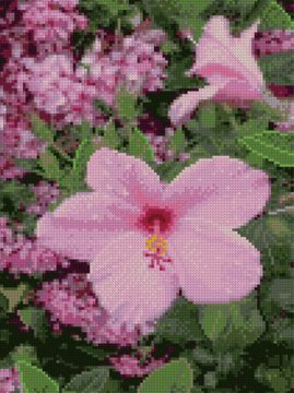Алмазна мозаїка "Рожева квітка" Strateg 30х40 см (HX158) HX158 фото
