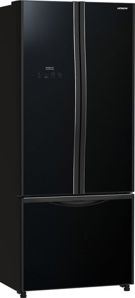Холодильник Hitachi багатодверний, 180x75х76, холод.відд.-345л, мороз.відд.-120л, 3дв., А+, NF, інв., чорний (скло) (R-WB710PUC9GBK) R-WB710PUC9GBK фото