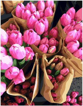 Картина за номерами. Brushme "Голландські тюльпани" GX7520, 40х50 см GX7520 фото