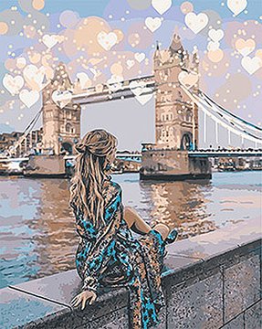 Картина по номерам. Люди "Романтичный Лондон" KHO4574, 40х50 см KHO4574 фото