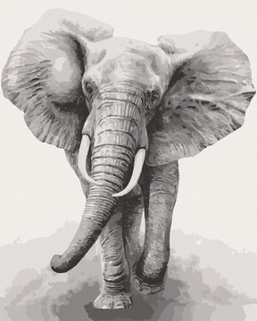 Картина за номерами. Art Craft "Африканський слон" 40х50 см 11629-AC 11629-AC фото