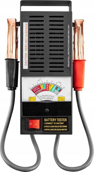 Тестер акумулятора Neo Tools, 6-12В, 100А, аналоговий дисплей (11-984) 11-984 фото
