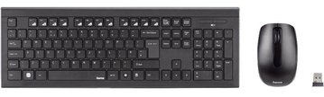 Комплект клавиатуры и мыши Hama Cortino WL, EN/UKR, черный (89182664) 89182664 фото