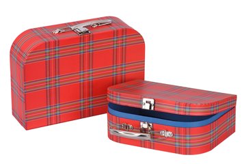 Набор игровых чемоданов (2 шт.) Goki Красные в полоску 60103G 60103G фото