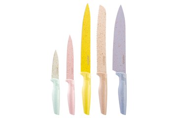Набір ножів Ardesto Fresh 5 пр., нержавіюча сталь, пластик (AR2105FR) AR2105FR фото