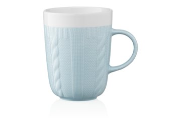 Чашка Ardesto Кnitti, 330 мл, голубая, фарфор AR3457BL фото