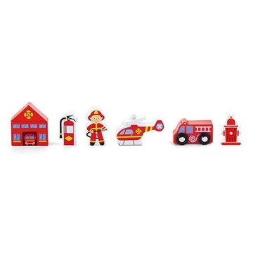 Набір для залізниці Viga Toys Пожежна станція (50815) 50815 фото