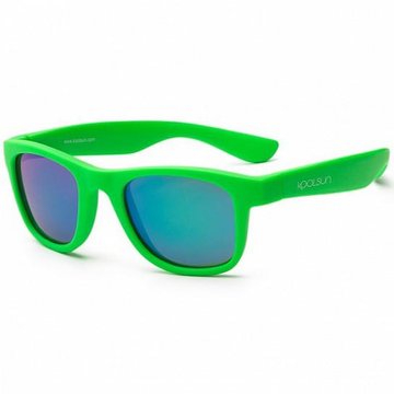 Детские солнцезащитные очки Koolsun неоново-зеленые серии Wave (Размер: 1+) KS-WANG001 - Уцінка KS-WANG001 фото