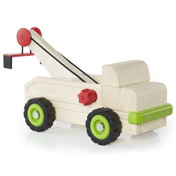 Велика машинка Guidecraft Block Science Trucks Дерев'яний евакуатор 37 см (G7532) G7532 фото