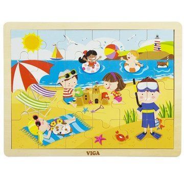 Деревянный пазл Viga Toys Времена года: лето, 24 эл. (51270) 51270 фото