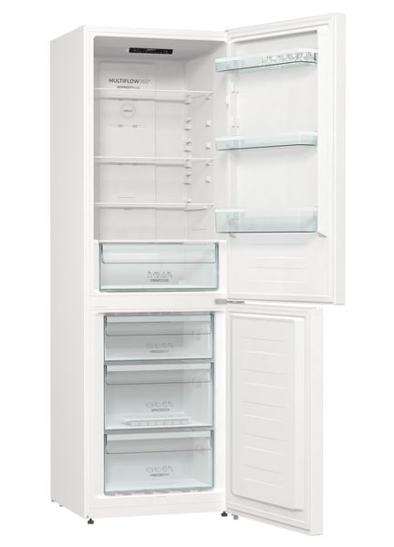 Холодильник з нижн. мороз. камерою Gorenje, 185х60х60см, 2 двері, 203( 99)л, А+, Total NF , Зона св-ті, Внутр. Диспл, (NRK6191EW4) NRK6191EW4 фото
