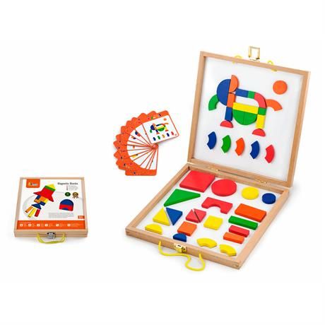 Набор магнитных блоков Viga Toys Формы и цвета (59687) 59687 фото