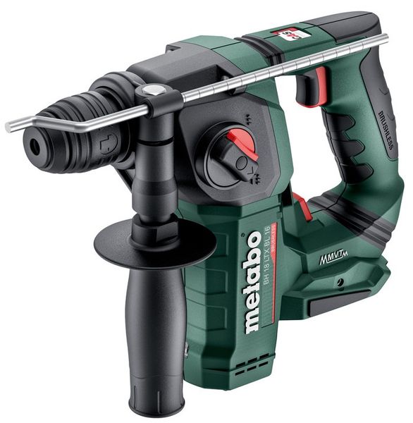 Перфоратор Metabo BH 18 LTX BL 16 акумуляторний, 18В, SDS-plus, 1.3Дж, 2 режими, 0-730об/хв, 1.6кг, без АКБ та ЗП (600324850) 600324850 фото