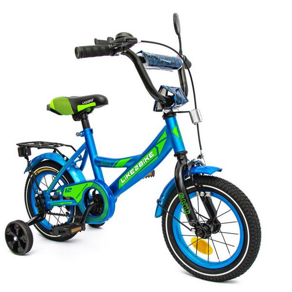 Велосипед детский 2-х колесный 211216 Like2bike Sky, голубой, рама сталь 211216 фото