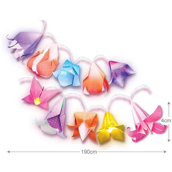 Набор для создания гирлянды из оригами 4M Цветы (00-04725) 00-04725 фото